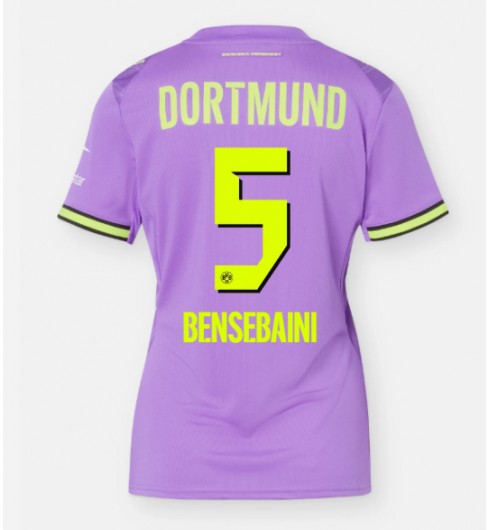 Borussia Dortmund Ramy Bensebaini #5 Kolmaspaita Naisten 2026-27 Lyhythihainen Borussia Dortmund Ramy Bensebaini #5 Kolmaspaita Naisten 2026-27 Lyhythihainen